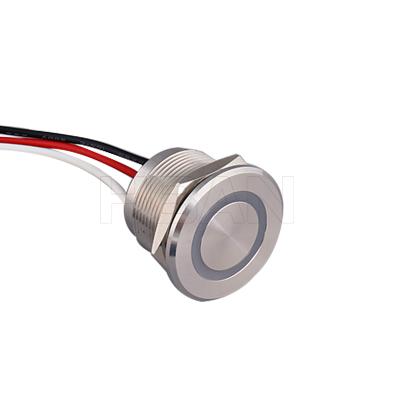 China 1NO Alloy Stainless Steel Push Button 24v Switch Motor Start 22mm Piezo Aluminum Red Green IP68 Switches for sale