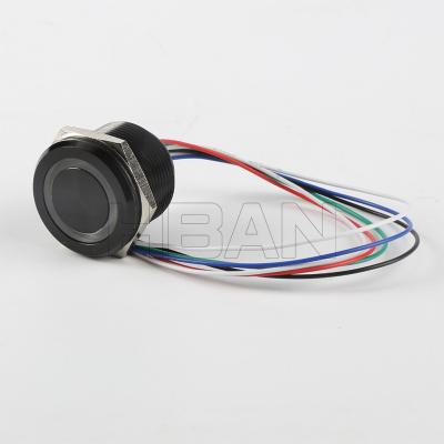 China Stainless Steel 16mm RGB LED Push Button Panel Waterproof Mount Momentary Push Button Switch for sale