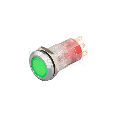 China 2021 New Product 16mm Push Button Switch Plastic IP65 Waterproof Small Mini 12 Volt On Off Momentary Switch Push Button 16mm for sale