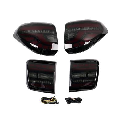 China Car accessories car led tail lamp for landcruiser prado 2010-2017 to 2018 black and white led lights PATROL VI (Y62) for sale