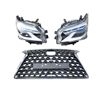 China High quality ABS style new upgrade for lexus GX 2015-20019 black bumper head grille light for sale