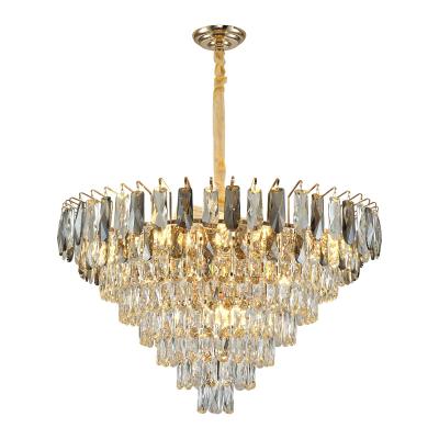 China Modern Gold Light Luxury Chandelier Crystal Chandeliers Hot Sale Modern Crystal Chandelier Pendant Lights for sale