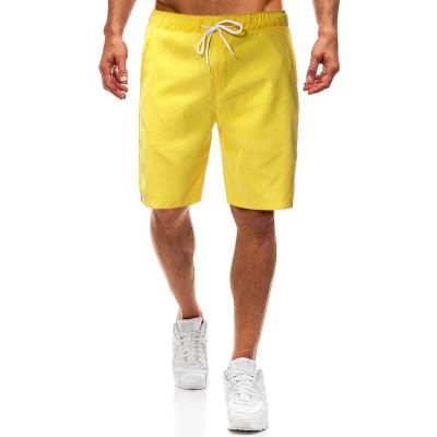 China 2021men Plus Size Solid Color Shorts With Pockets Good Quality Beach Wear Quick Dry Trunks for sale