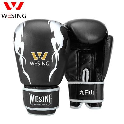 China Wesing Boxing Gloves Private Label Professional Training Universal PU Leather Boxing Gloves for sale