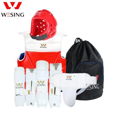 China Please Check The Wesing Detail Page Custom Taekwondo Protective Gear Set Full Protective Taekwondo Training Equipment for sale