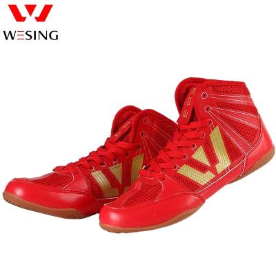 China Breathable Leather TPU Wesing Shoes Men Wrestling Sports Laces Wrestling Shoes For Men for sale