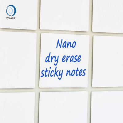 China Refrigerator Nano Self Adhesive Reusable Erasable Whiteboard Board Note SN1.9-1 Yonglei Sticky Note for sale