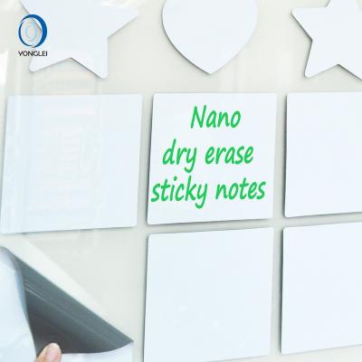 China Premium Nano Reusable Dry Removable Restickable Nano White Board Sticker SN2.0-6 Erase Film+Magic Whiteboard Whiteboard Sheets for sale