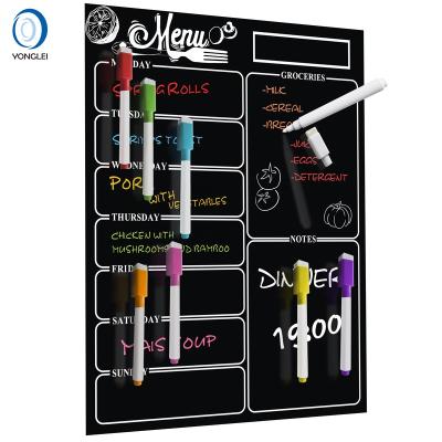 China 4.4-1A2 Home Easy Erasable Magnetic Calendar Magnetic Meal Planner For Fridge for sale