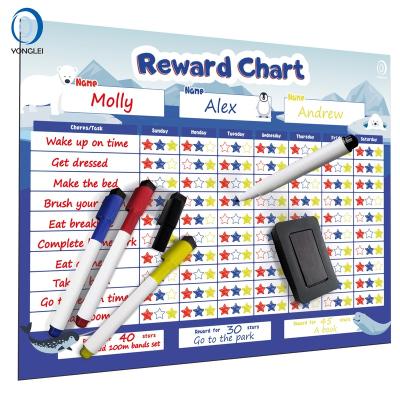 China Magnetic 8.5-4A2 Dry Erase Refrigerator Responsibility Chart Toddler Reward Chart Chore Chart Kids Home for sale