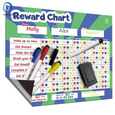 China Home Behavior Reward 8.6-2A2 Dry Erase Magnetic Chart Kids Magnetic Chart Reward Chart For Fridge for sale