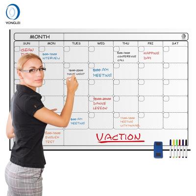 China Calendar Planner Nanotechnology 010-4A2 Printed Dry Erase Monthly and Weekly Agenda Laminated Wall Planner for sale