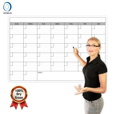 China Wall calendar 035-1A2 nanotechnology erasing calendarios dry wall calendar monthly journal for sale