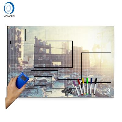 China 2.5-1A2 Indoor Game Playmat Battle Grid Game Dry Erase Mat for sale