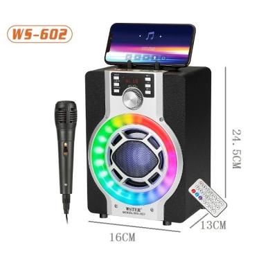 China 4 Inch Wooden Box Speaker K Outdoor Song Phone Function With Microphone Speaker Wireless Home Theater for sale