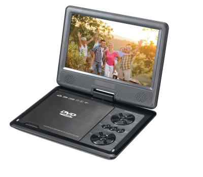 China Home 9.5 Inch Led Screen Rechargeable Portable DVD Player With TV FM USB for sale