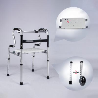 China Modern Medical Grade Walker Rollator With Or Without Aluminum Rolls Foldable Rollator Walker For Seniors for sale