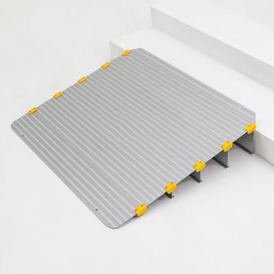 China Amazon Barrier-Free Hot Selling Aluminum 4 Inch Climb Entry Ramp Portable Light Weight Handicap Ramps Threhold Ramp for sale