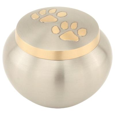 China Dog Cat Horse Casket Metal Viable Memorial Urns For Pet Ashes For Ash Storage Cremation Pet Brass Urns for sale