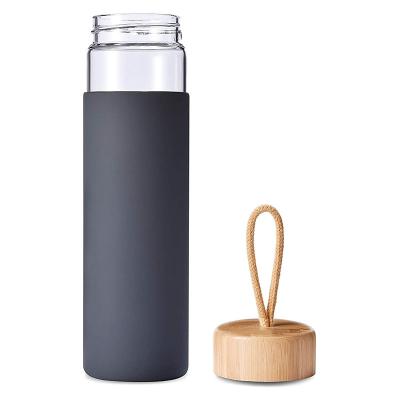 China WITH LID Wholesale OEM Odm 750ml Cylinder Glass Water Bottle Clear Empty Sports Drinking Bottles Automotive Glass Bottles for sale