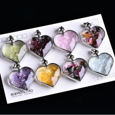 China Natural China Love Wishing Bottle Natural Reiki Crystal Stone Pendant Necklace for sale