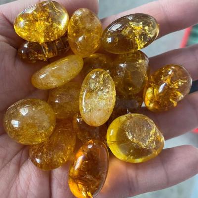 China Wholesale Crystal Healing Stones Natural Quartz Crystal Tumbled Stone citrine from China for sale