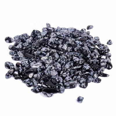 China Wholesale Crystal Chips Crystal Gravel Snowflake Obsidian Crystal from China tumbled stones for sale