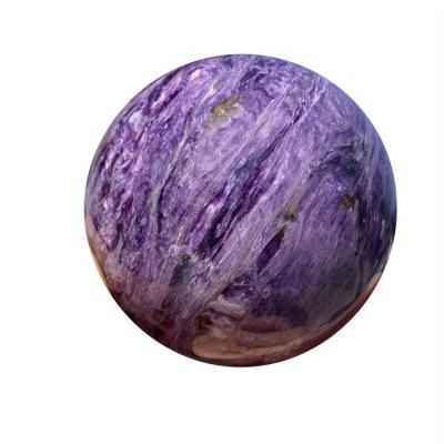 China China High Quality Natural Quartz Polished Crystal Sphere Healing Charoite Crystal Ball for sale