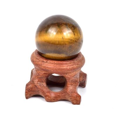 China China Crystal Sphere Polished Wholesale Natural Tiger Eye Crystal Ball For Decoration for sale