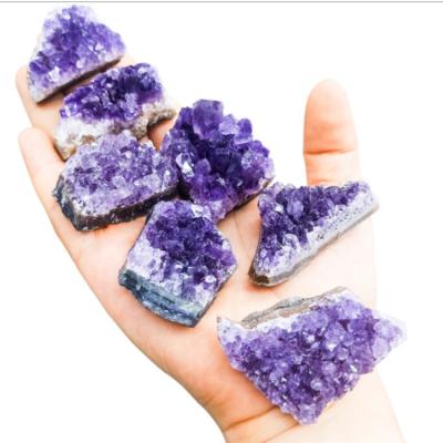 China China Wholesale Good Quality Amethyst Group Natural Brazil Amethyst Rough Cluster Beautiful for sale