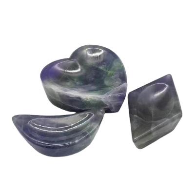 China China Wholesale High Quality Natural Crystal Bowl Hand Carved Healing Fluorite Bowl For Gift for sale