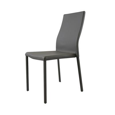 China Gray Upholstered Modern Hotel Dining Chair Kitchen Banquet Cafe Chair for sale