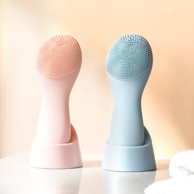 China household pore remover facial ultrasonic massager brush silicone DEEP CLEANING electric facial cleanser for sale