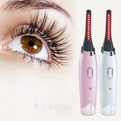 China Electric Passionate Eyelash Curler 13*2*2cm Girly Pink Electric Eyelash Curler Eyelash Curler for sale