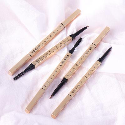 China Waterproof Waterproof Sweatproof And Long Lasting Eyebrow Pencil Double Head With Eyebrow Brush Eyebrow Pencil for sale