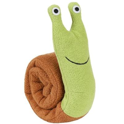 China Sustainable Durable Using Dog Toys Customized Plush, Sustainable Dog Toy Snail for sale