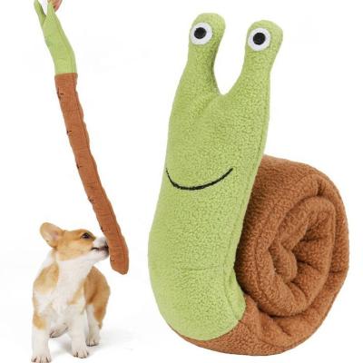 China Viable Training Toy Luxury Plush Custom Dog Toy Plush Snail Dog Toy from Fleece Q.I. for sale