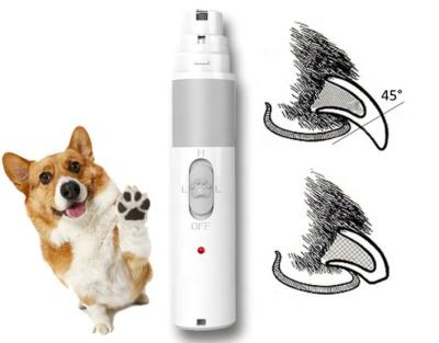 China 2022 Viable Hot Selling Dog Grooming Tools Automatic Trimmer Electric Dog Nail Grinder Amazon USB Cat Pet Nail Polisher Grooming Tools for sale