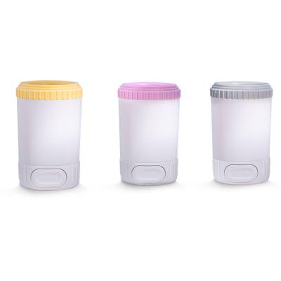 China Viable Custom Function Silicone Plastic Portable Cleaning Dog Paw Cleaner Cup for sale