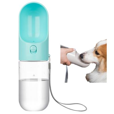 China Wholesale Viable Portable 400ml Travel Dog Water Bottles Hike and Walk Dispenser for Dog Walking for sale