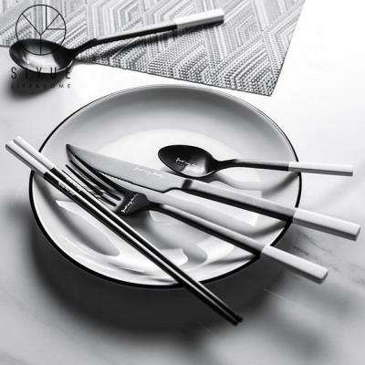 China Sustainable New Style Simple Design Flatware Modern Hot Selling Flatware Set 1047 for sale