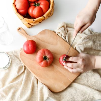 China Viable Small Kitchen Bread Choping Natural Wooden Vegetable Cutting Board 1532 for sale