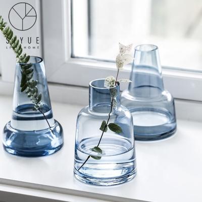 China Table lead-free simple decoration household style 1764 glass vase for sale