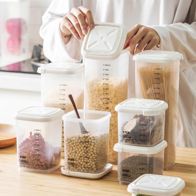 China Freshness Preservation Plastic Airtight Clear Vacuum Dry Food Storage Containers Box Set 3036 for sale