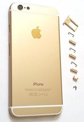 China Full Set of Gold W/ White Trim Back Cover Housing Case replacement for iPhone 6 4.7