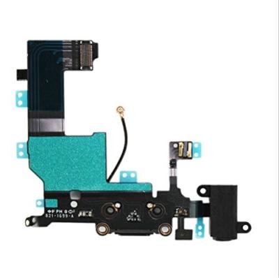 China Original Apple iPhone 5S Charging Port Dock Connector Headphone Jack Mic Flex Cable Replacement for iPhone 5S (Black) for sale