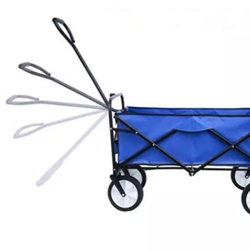 China PVC Coated Service Trolley Shopping Cart 600D Oxford Cloth Sturdy Travel Cart Travel Cart Beach Cart Sturdy for sale