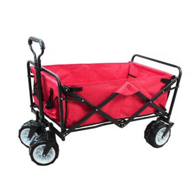 China PVC Coated Collapsible Camping Folding Wagon Garden Folding Cart for sale