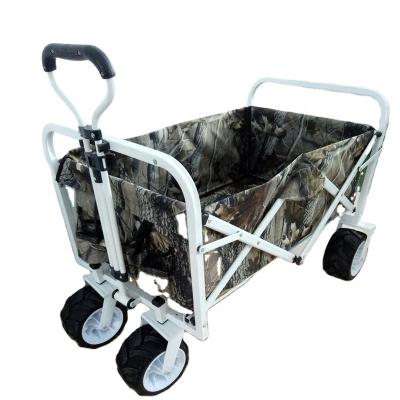 China PVC Coated Folding Trolley Folding Utility Cart With Telescoping Handle for sale