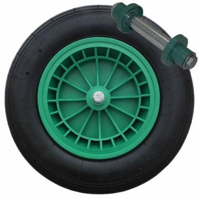 China 3.50-8 WHEEL Wheel Barrow Pneumatic Rubber Tire And Tube 8 Inch for sale